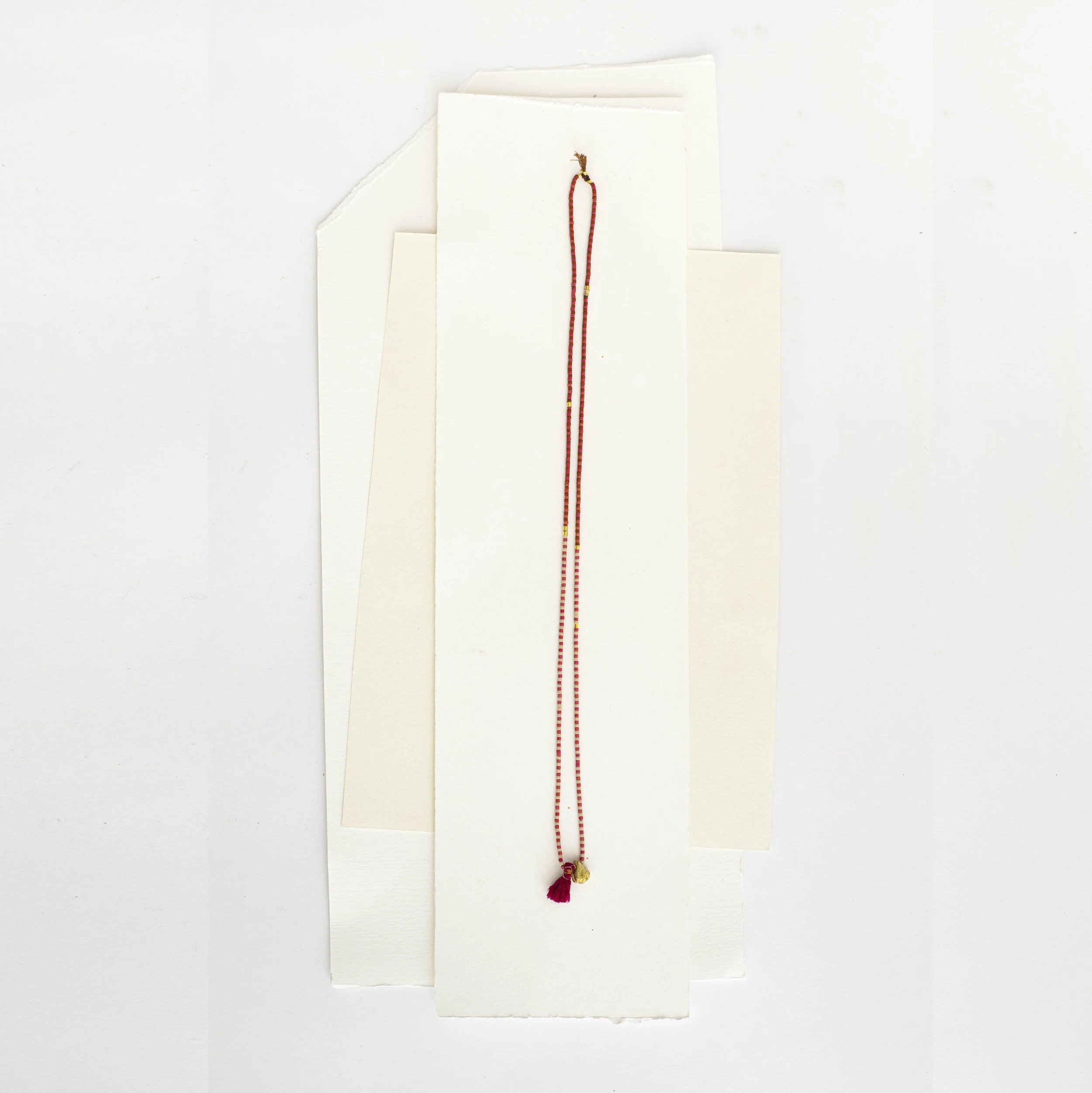 Lucky Charm Necklace in carmine