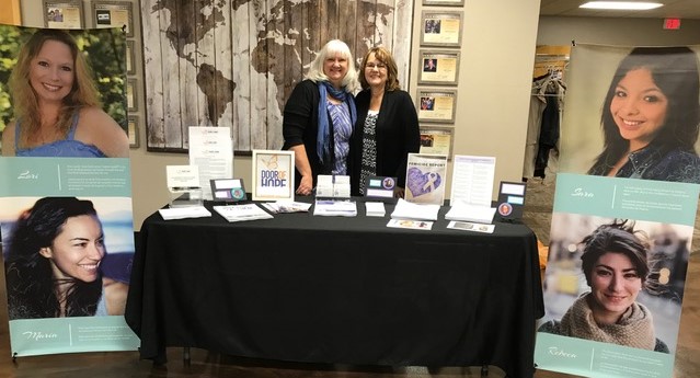 Darlene Cook and Diane Stores hosting our resource table.