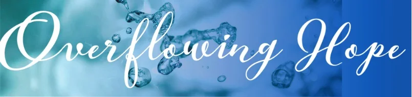May the God of hope fill you with all joy and peace as you trust in him, so that you may overflow with hope by the power of the Holy Spirit. - Romans 15:13