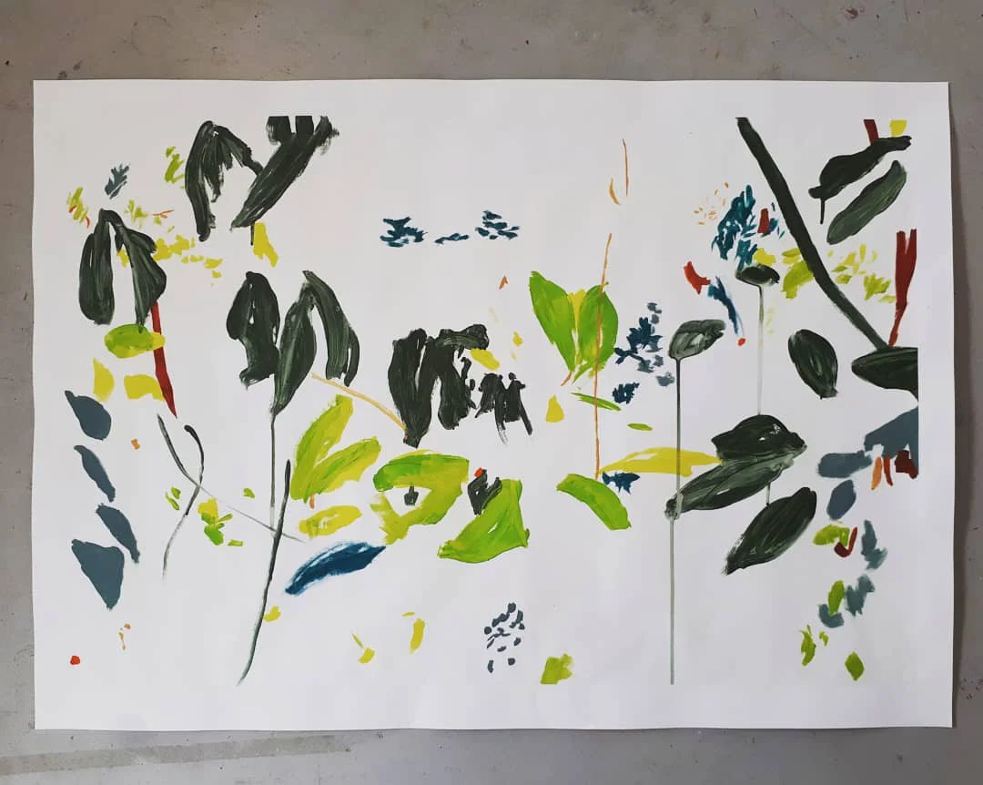 Jungle swag painting