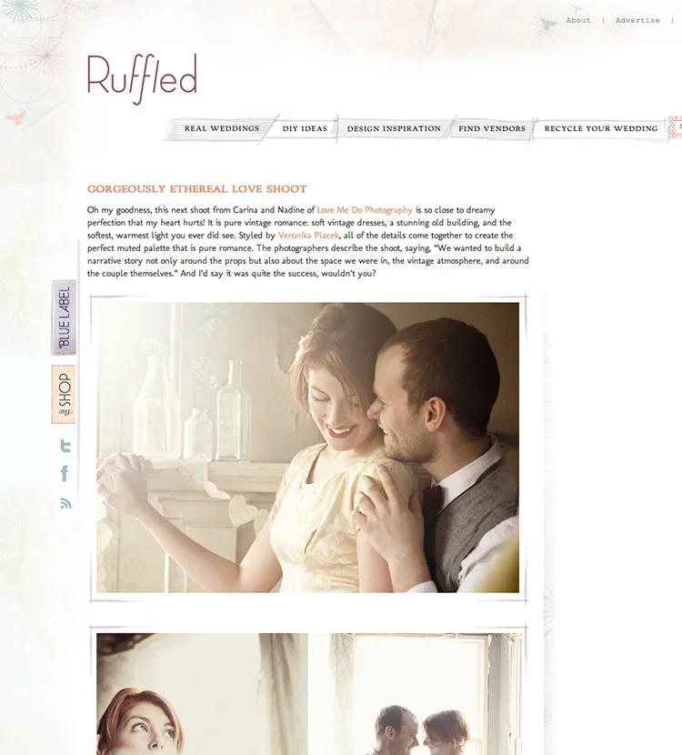 RUFFLED