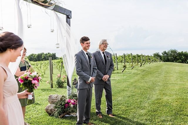 Some sweet moments from Kyle and Louise's ceremony &hearts;️