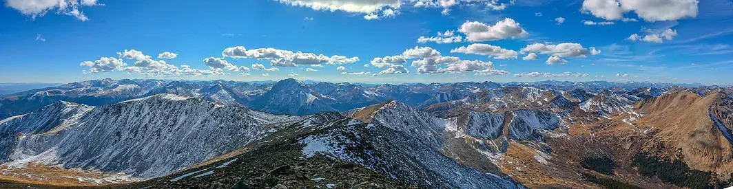 The summit of Mt. Elbert, Colorado's tallest peak.