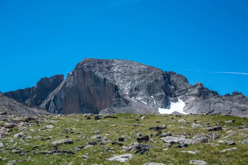 The summit, seen from the boulder field.