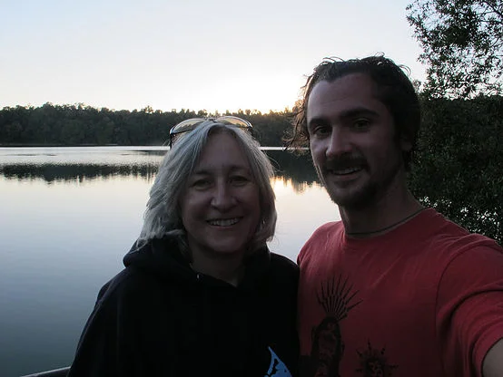 At the lake with mama!