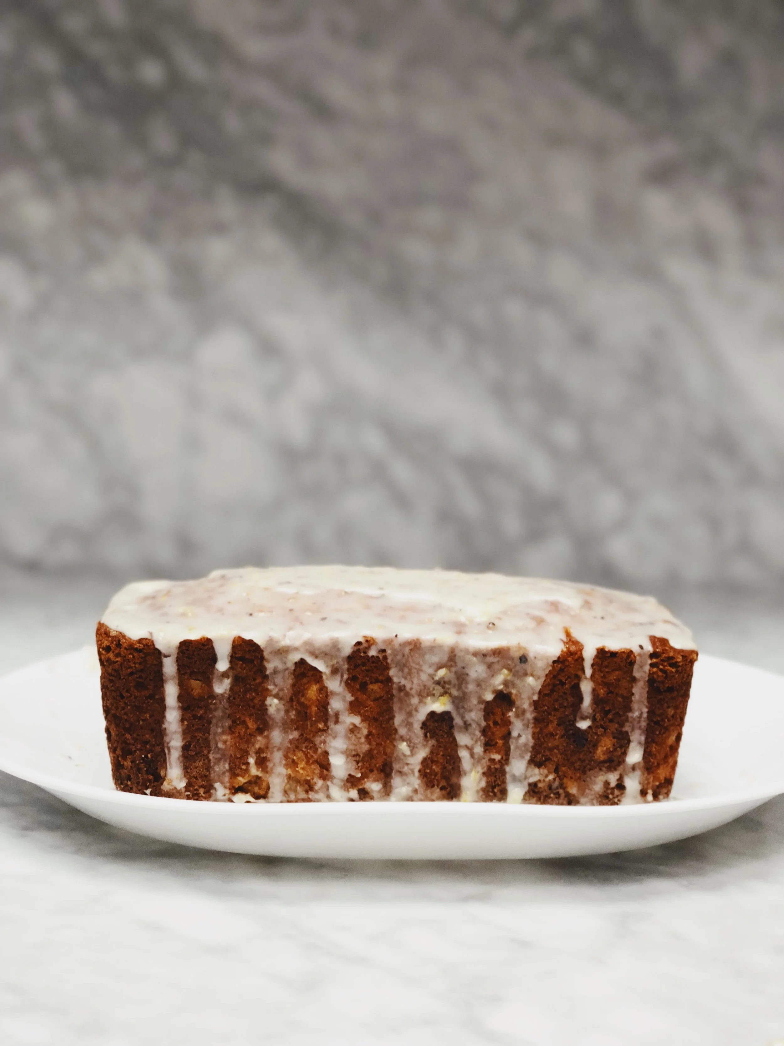 Parsnip + Lemon Cake with Dates + Meyer Lemon Glaze