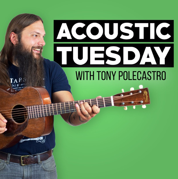 ACOUSTIC TUESDAY by Tony Polecastro June 2019 “ Will answers Tony’s three acoustic questions in his “Ask the Artist” segment - which artist is inspiring you at the moment? Which is your favourite acoustic guitart? And what’s the one piece of gear which changed your acoustic life? Segment begins at 20:55.