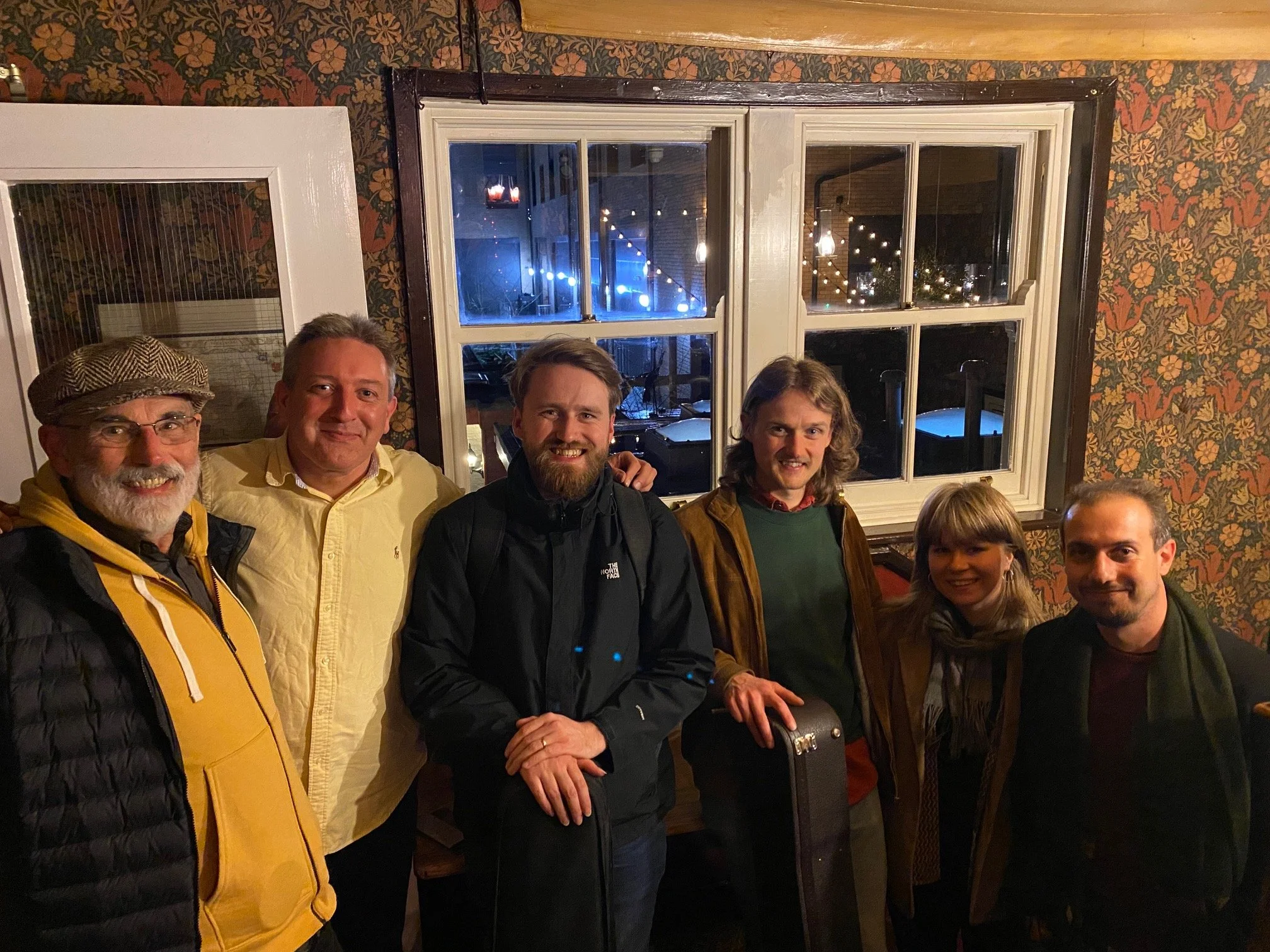 with a lovely bunch after Clive's gig in York