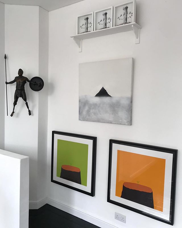 Fresh new hang including some of works as part of @thewalusogallery summer exhibition. Be sure to pay them a visit. A gallery who actually cares about artists and doesn&rsquo;t just seem them as &pound; signs 😍💚
.
.
.
.
.
.
.
.
.
.
.
#euanroberts #
