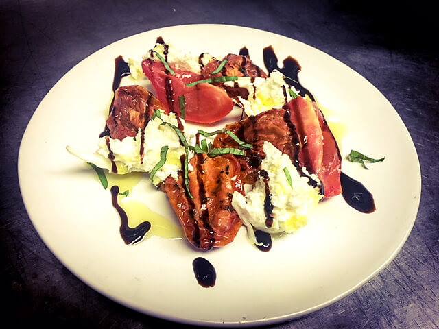 Winter Caprese Salad at Paterno's at the Park