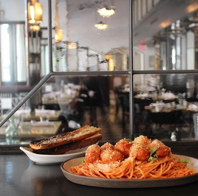 Join us for Sunday Supper! Through the month of September we will be serving Caesar Salad, Spaghetti & (chicken- ricotta) Meatballs, and Tiramisu all for just $35. Head to the link our bio to book your reservation today. #dinnertime