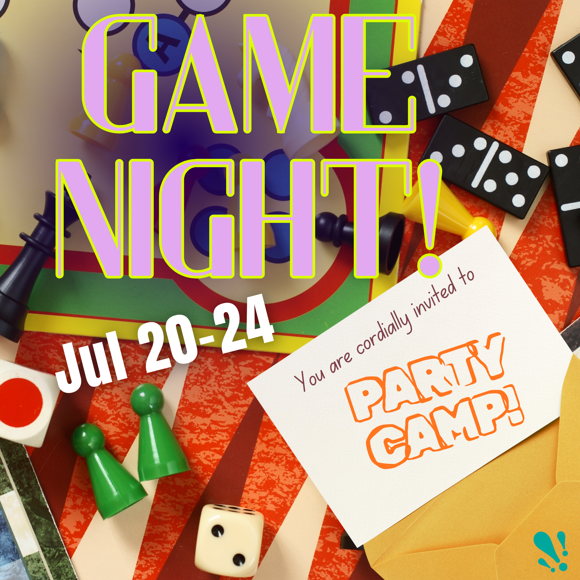  Create custom party games to entertain your guests. 