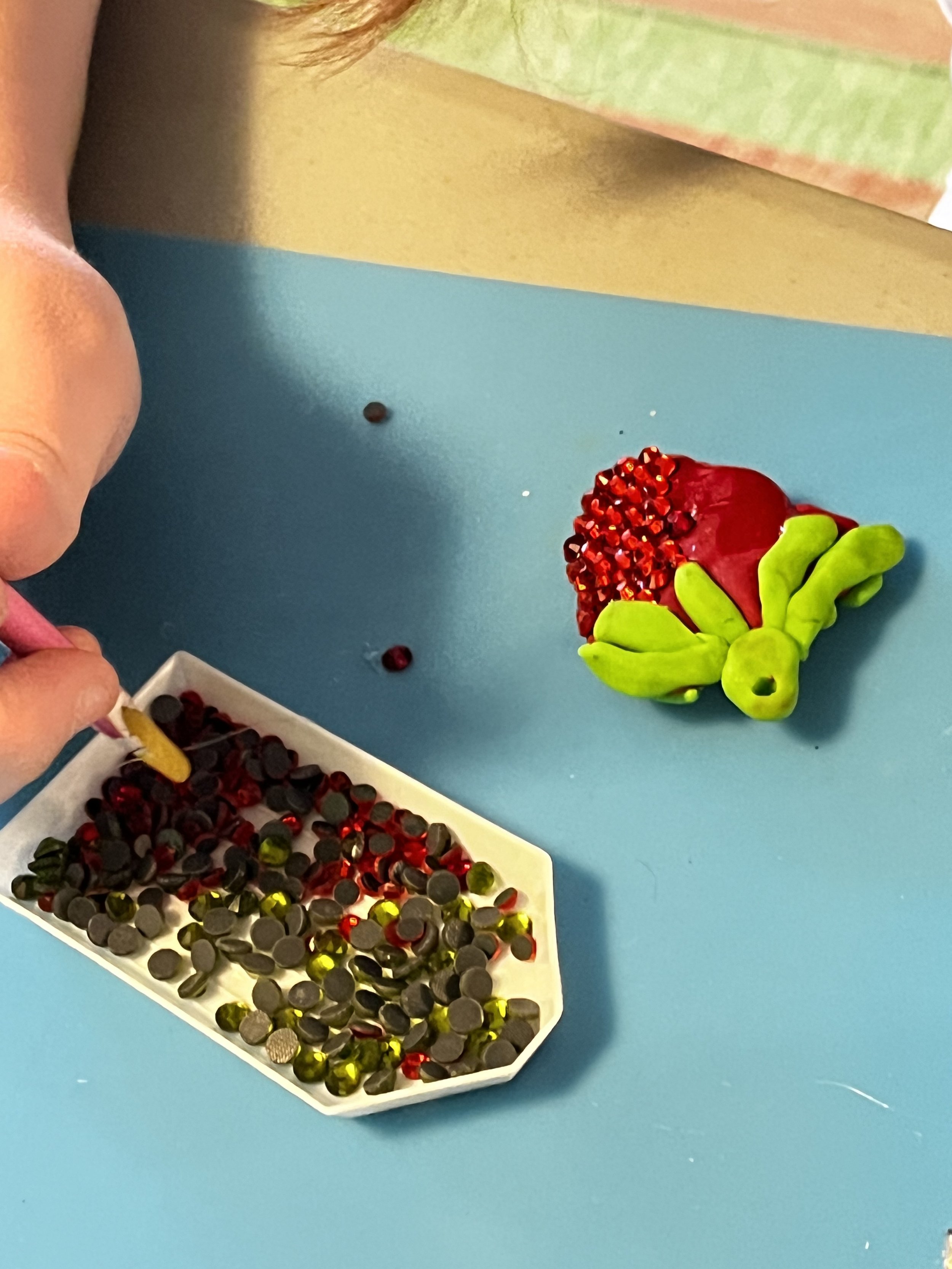 Strawberry Brooch, Juniper W., age 9