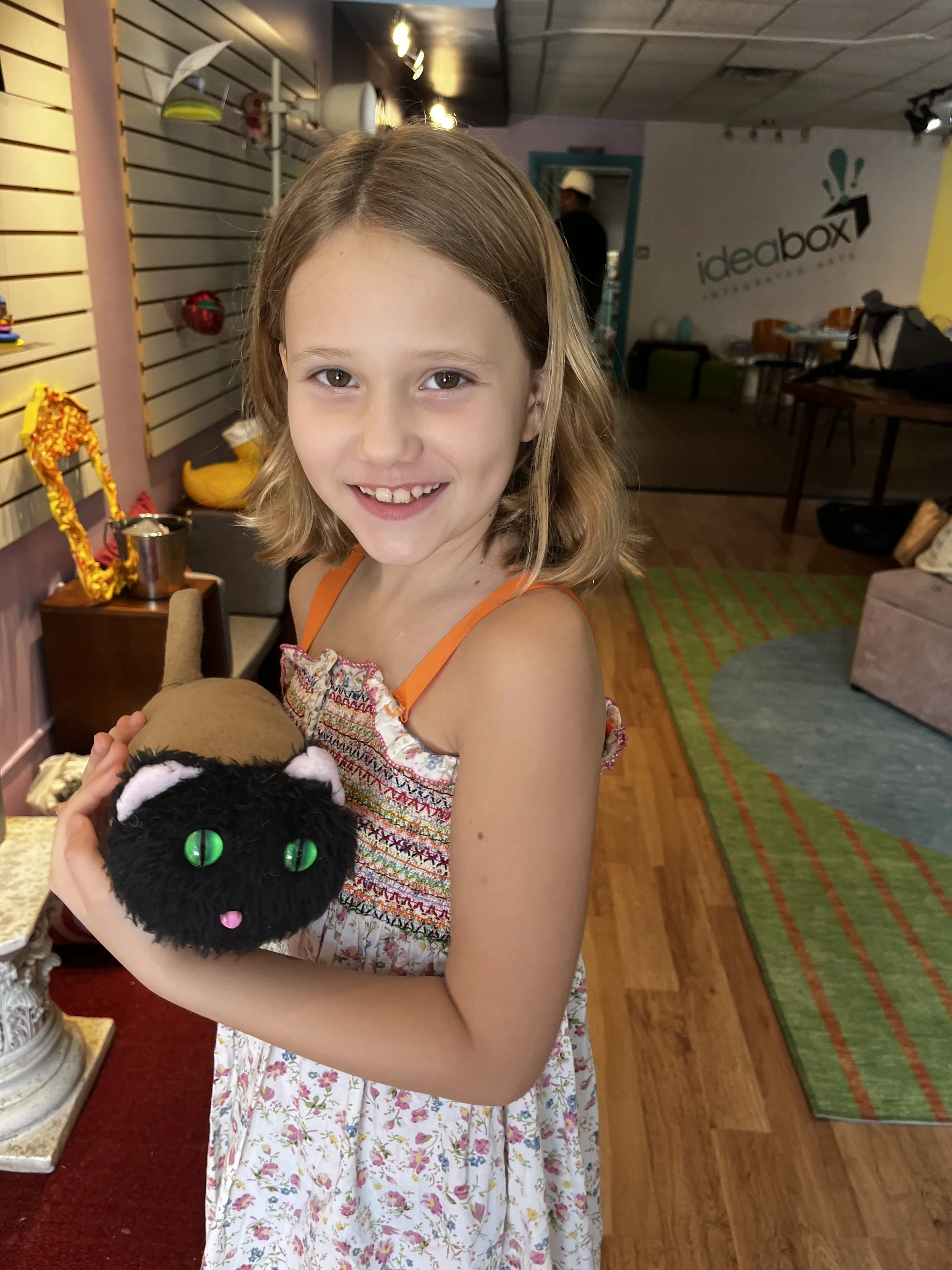 Hand-sewn Kitty Plushie by Robyn P.