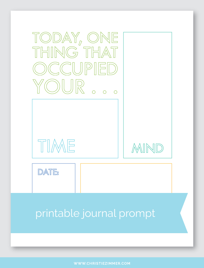 Printable Guided Journal Prompts — Christie Zimmer
