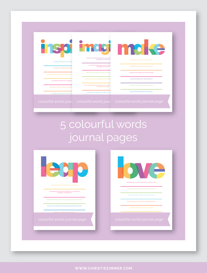 Journal Page Bundles - Printable Guided Journal Pages — Christie Zimmer