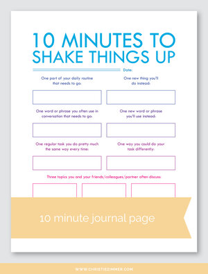 Printable Guided Journal Pages — Christie Zimmer