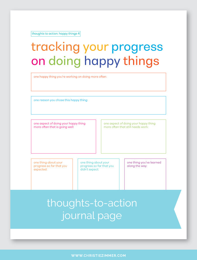 Happy Things Journal Pages — Christie Zimmer