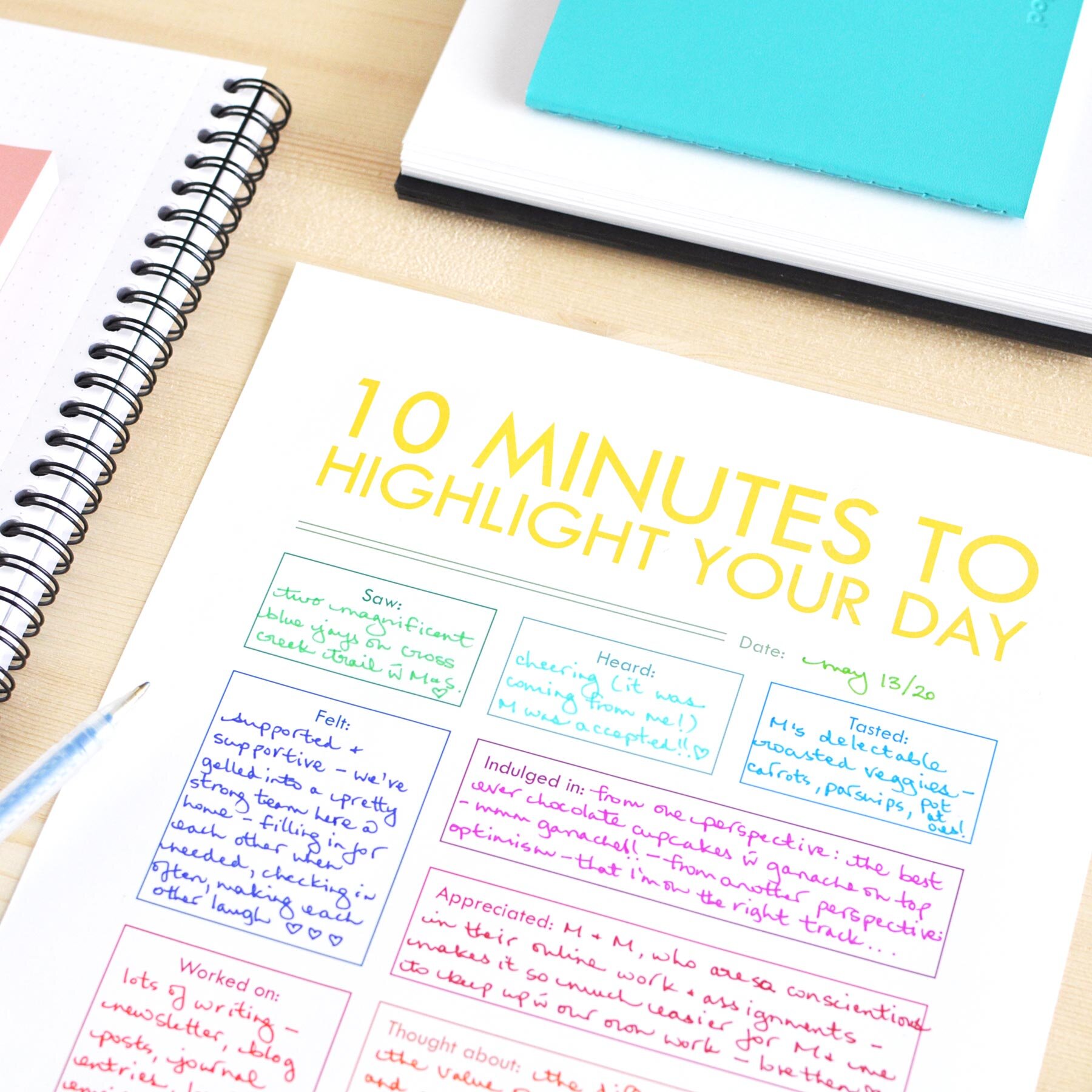 fordel Udgående halv otte 10 Minutes to Highlight Your Day - Free printable journal page roundup —  Christie Zimmer
