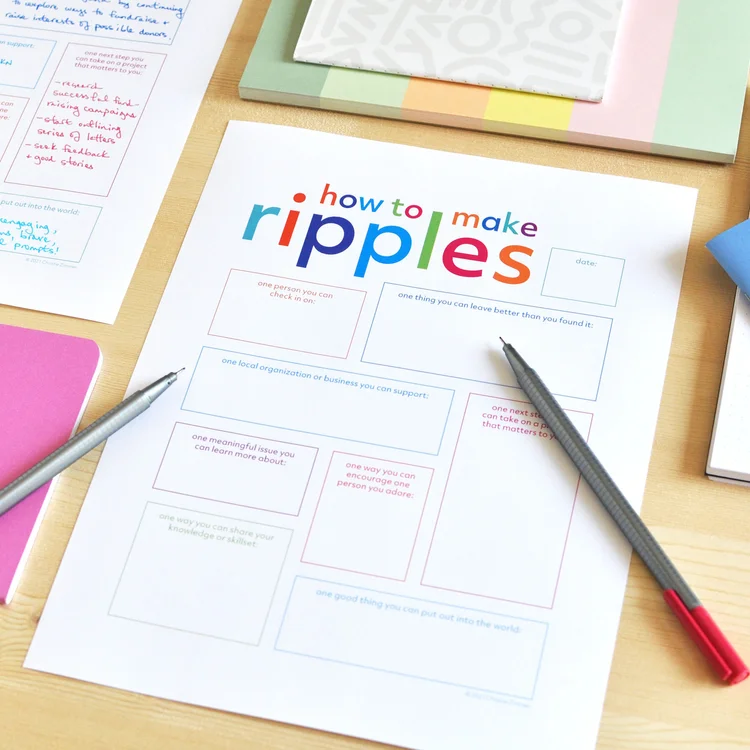 Making Ripples Programme Everyday Journaling - How to Make Ripples — Christie Zimmer