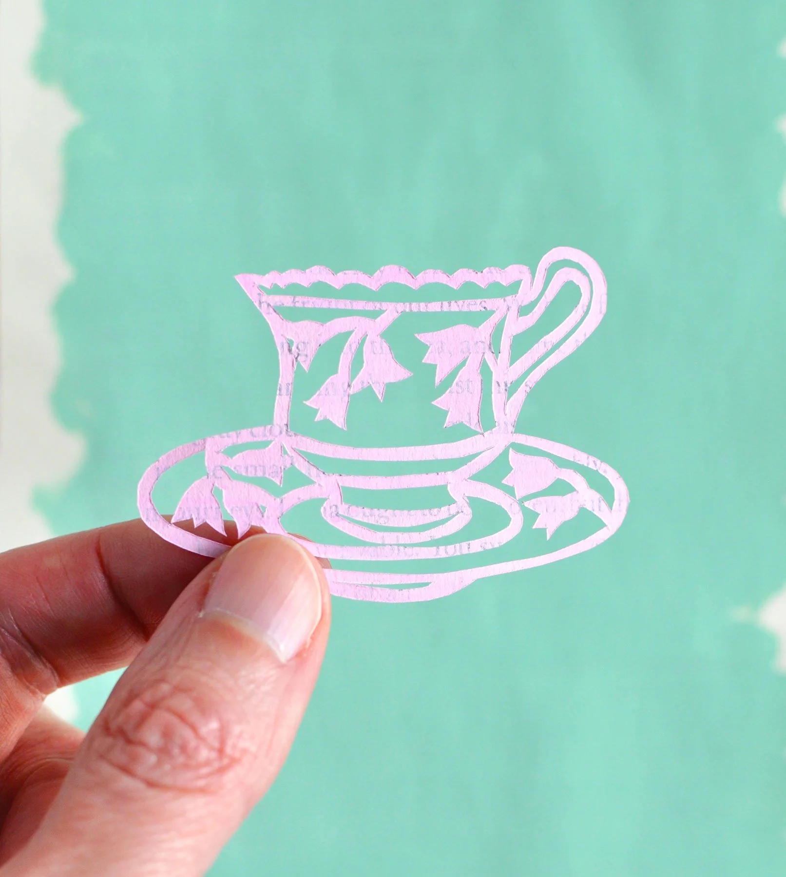 A Tiny Thrifted Teacup Captured in Pink