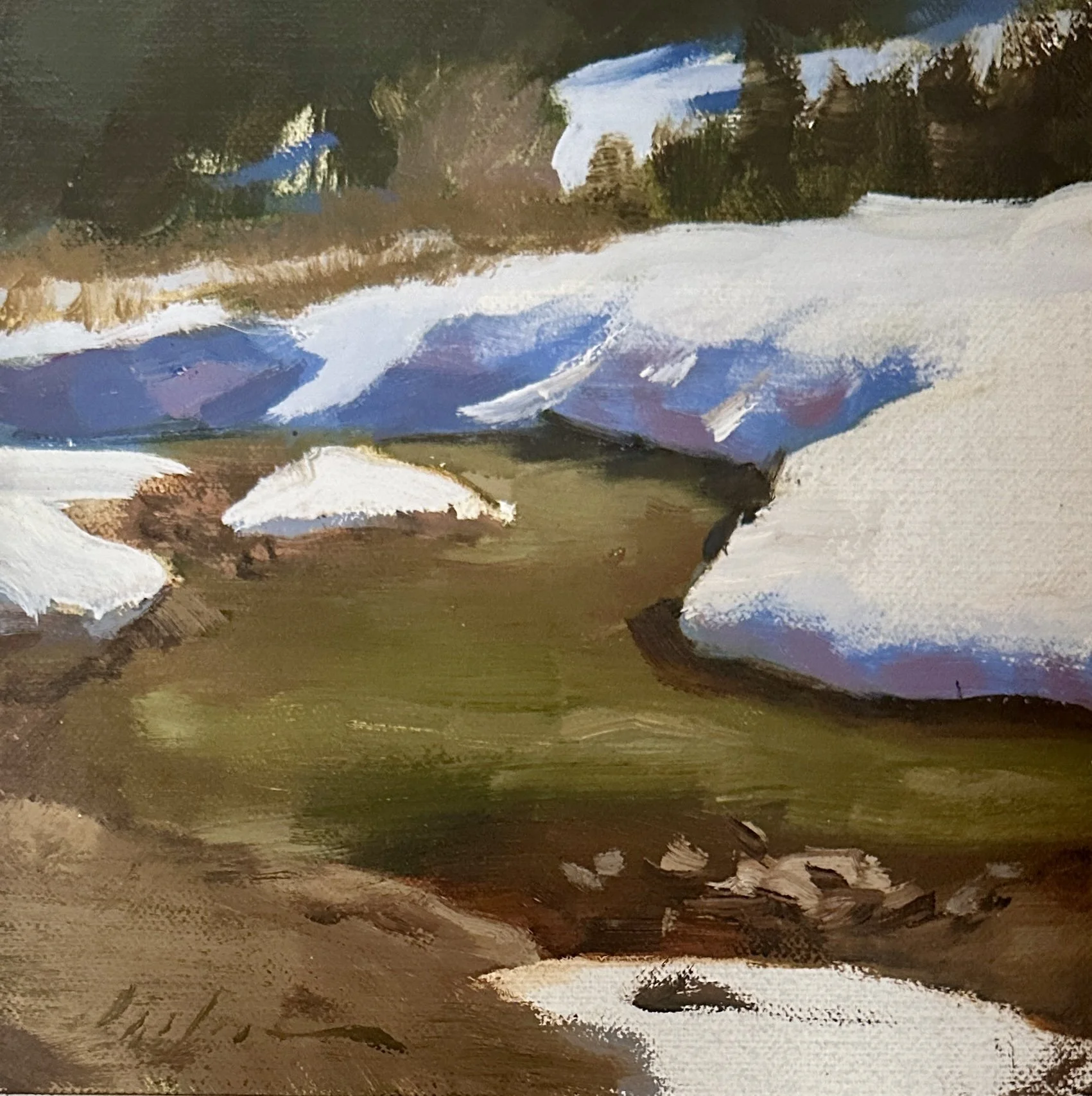 First Thaw Studies (Diptych)