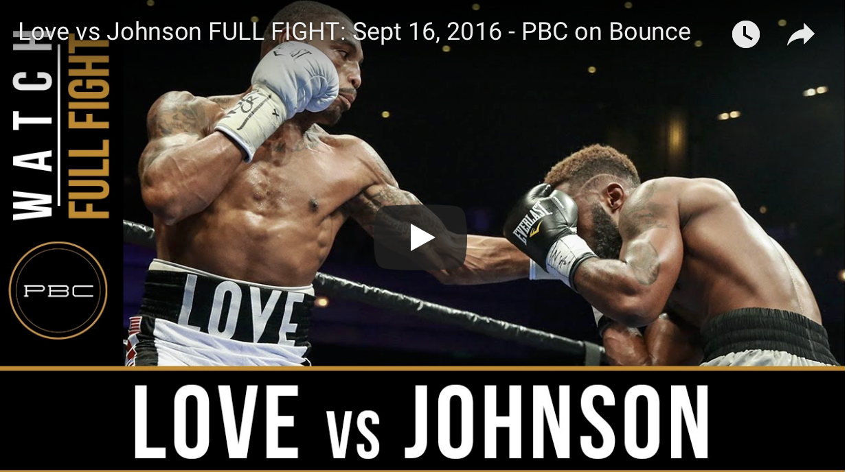 *FULL FIGHT* J'LEON LOVE VS DASHON JOHNSON