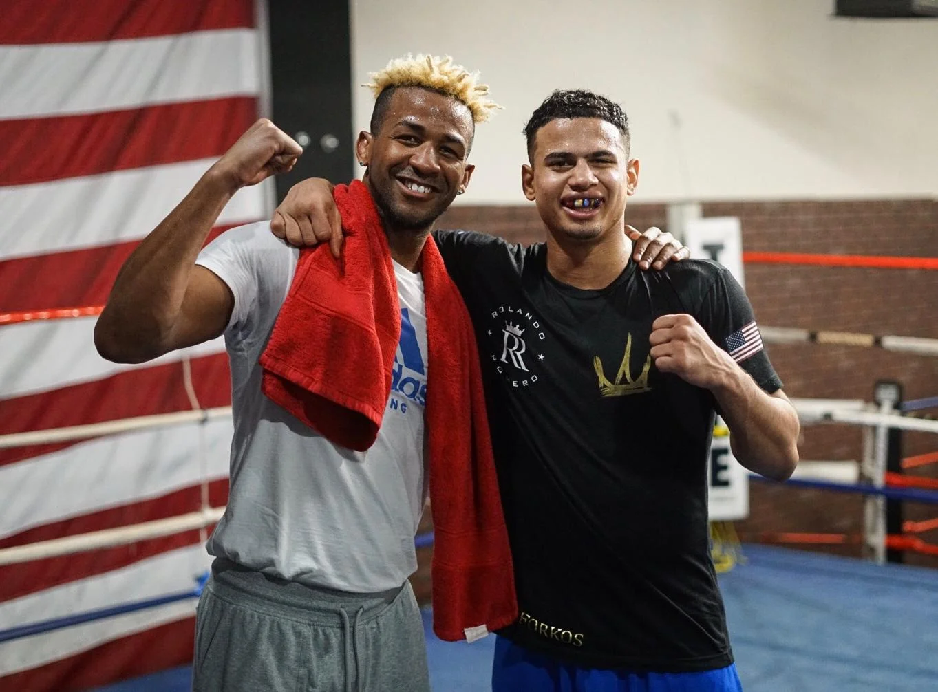 PHOTOS: RANCES BARTHELEMY SPARS WITH TMT PROSPECT ROLANDO ROMERO