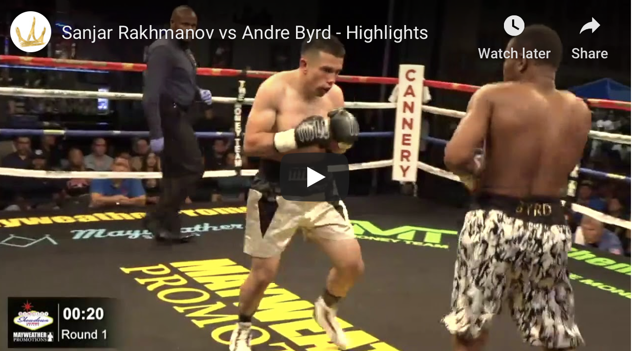 HIGHLIGHTS: Sanjar Rakhmanov TKO's Andre Byrd