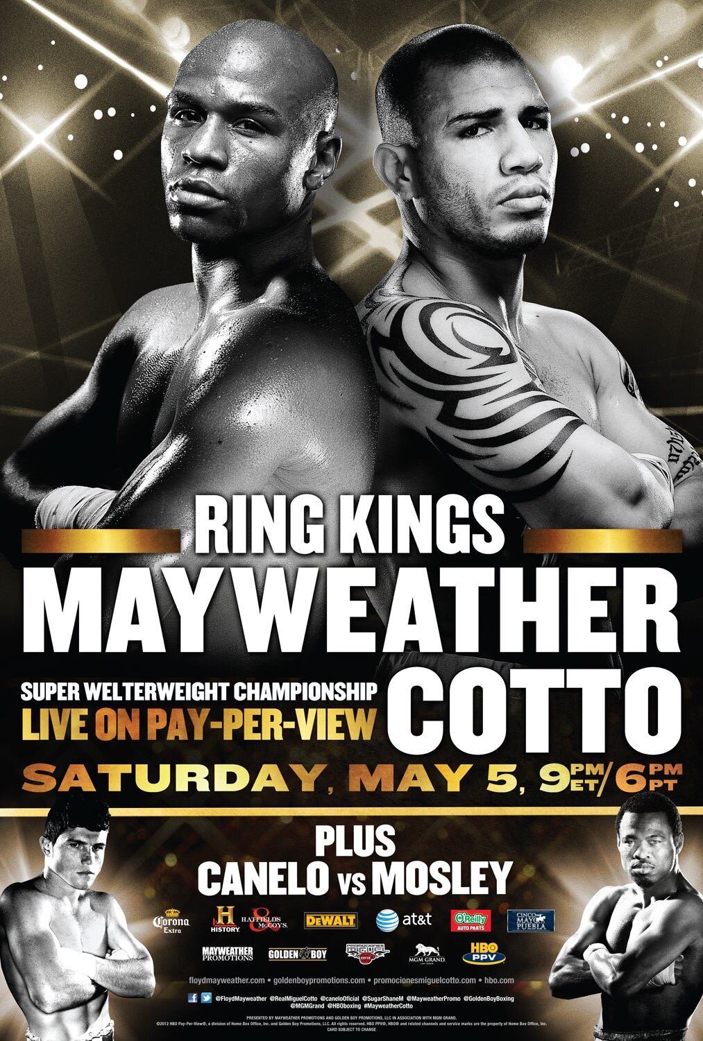 Floyd Mayweather Jr vs Jose Luis Castillo 2 program # 29 - 0 boxing TBE