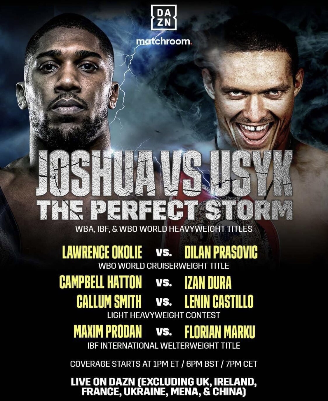 DAZN Joshua vs Usyk — Crown Boxing