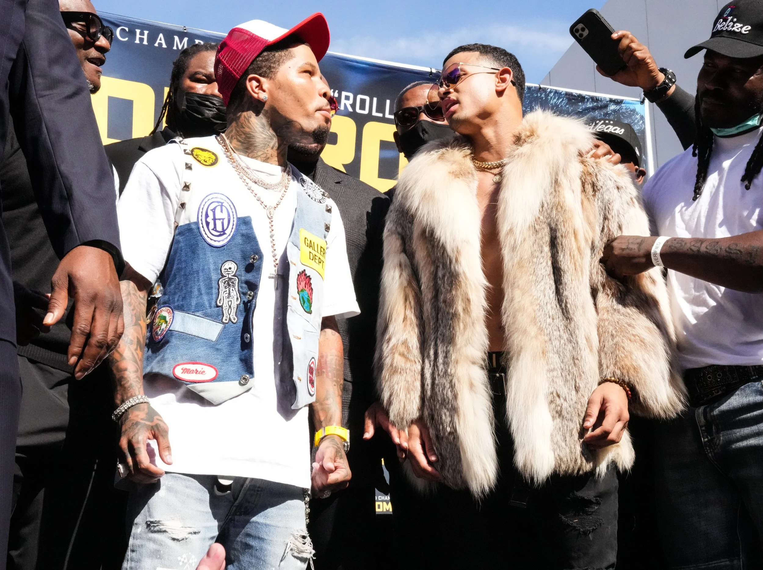 PHOTOS: Gervonta Davis and Rolando Romero meet face to face at presser in Los Angeles