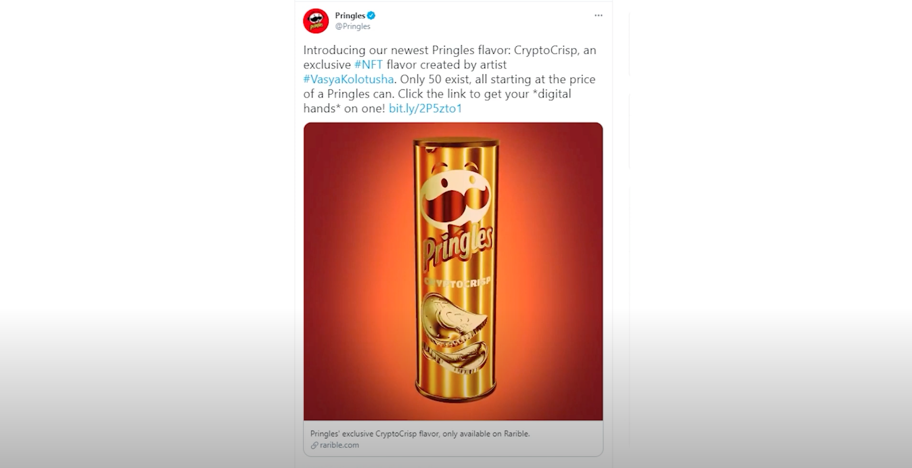 Episode 47 - Pringles NFT Ad Reviewed by Aunt Bessie’s, News UK, Reckitt and GSK