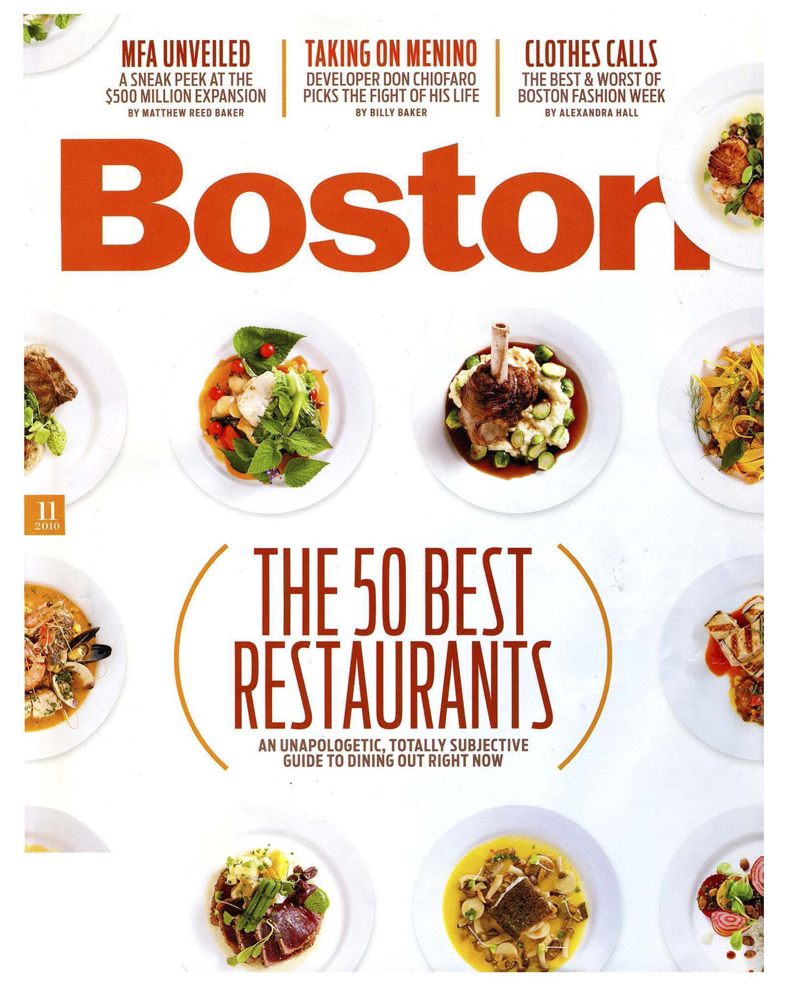 Boston Magazine 50 Best Restos