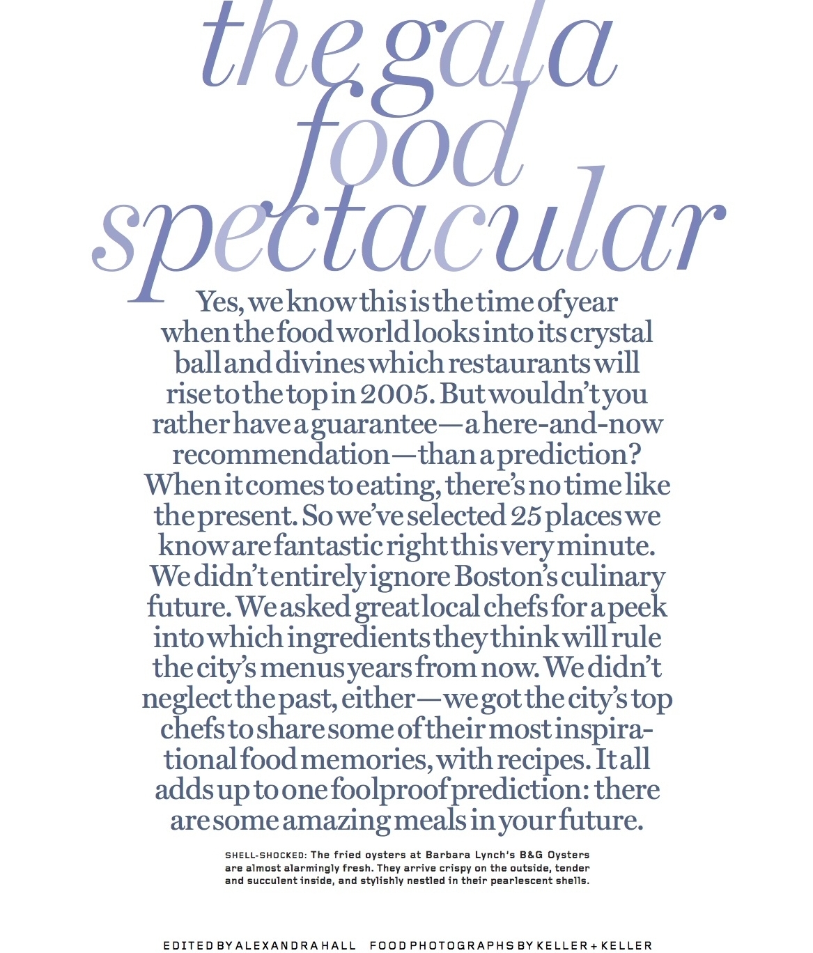 Boston Magazine Gala Food