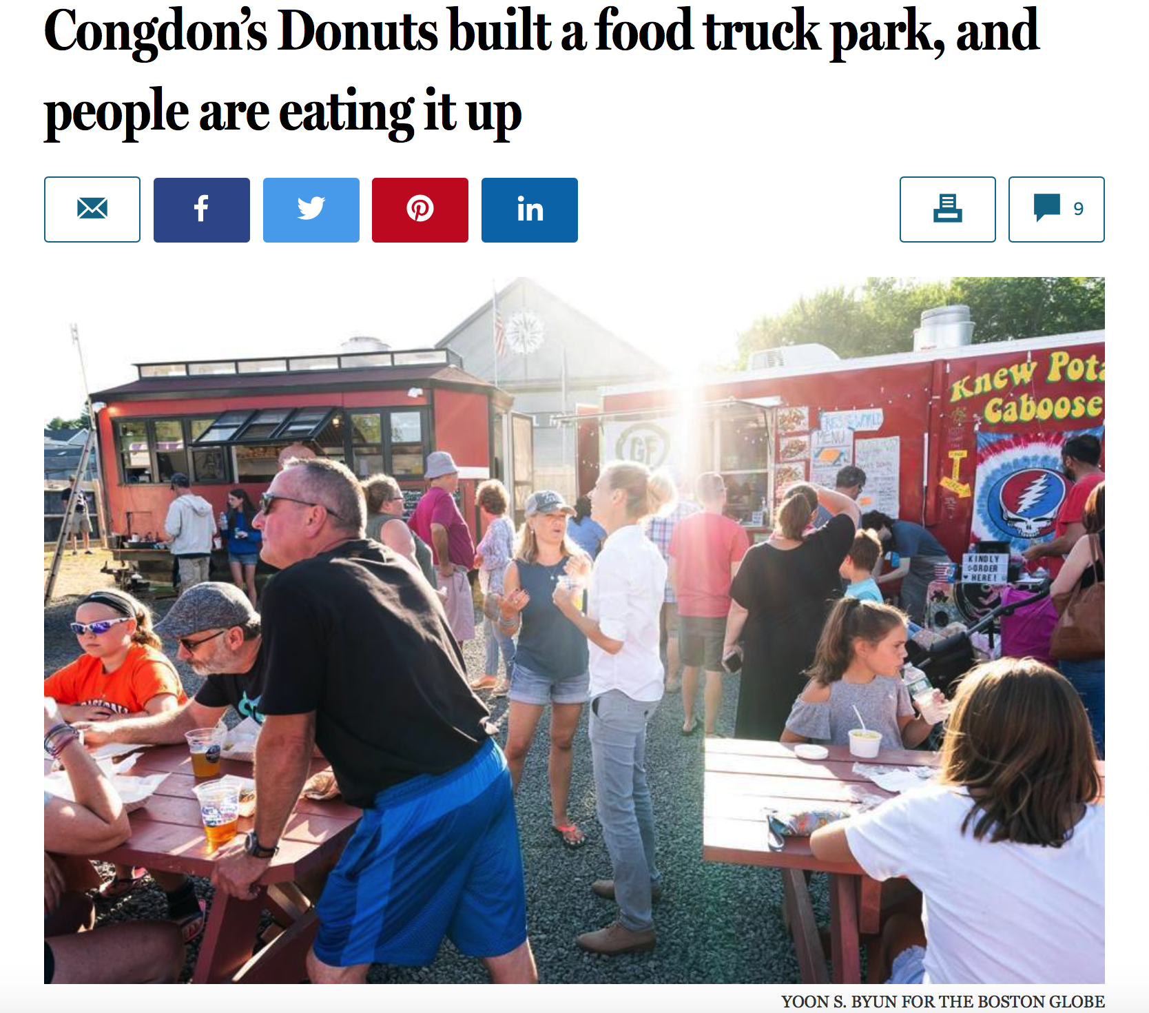 Congdons Donuts Boston Globe