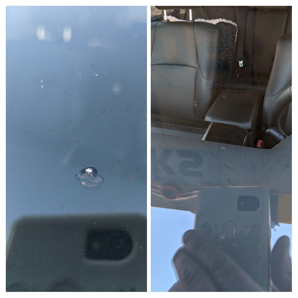 Rock chip repair before and after. Service salt Lake City, South salt Lake, Murray Utah, Mill Creek, Holladay Utah, sugarhouse, parts of West valley and Taylorsville. We are a mobile windshield repair business servicing you at your location within ou