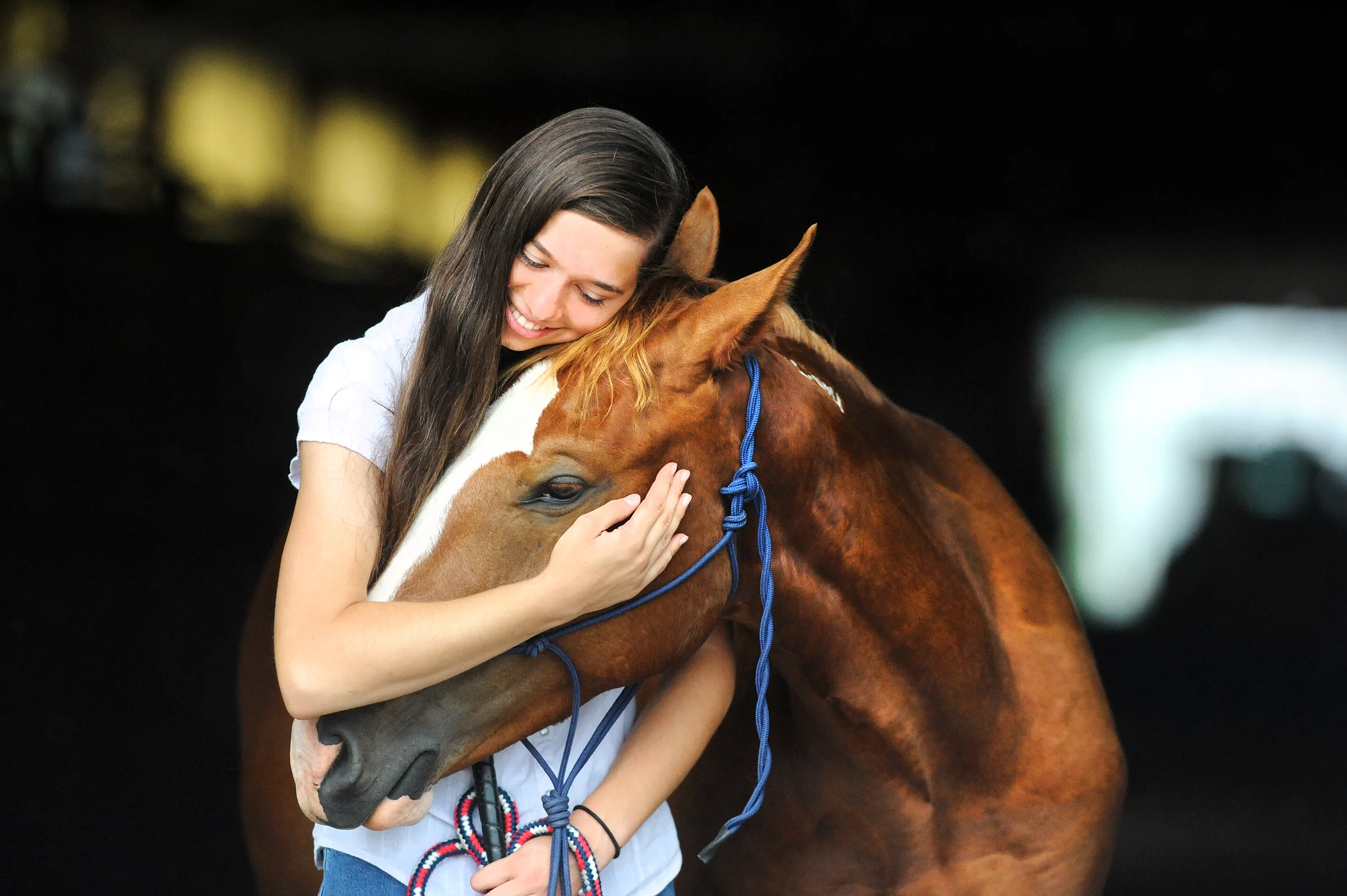  Allison Elfrink and her wild mustang, Chico, at Flickerwood Arena in Jackson, Missouri. 