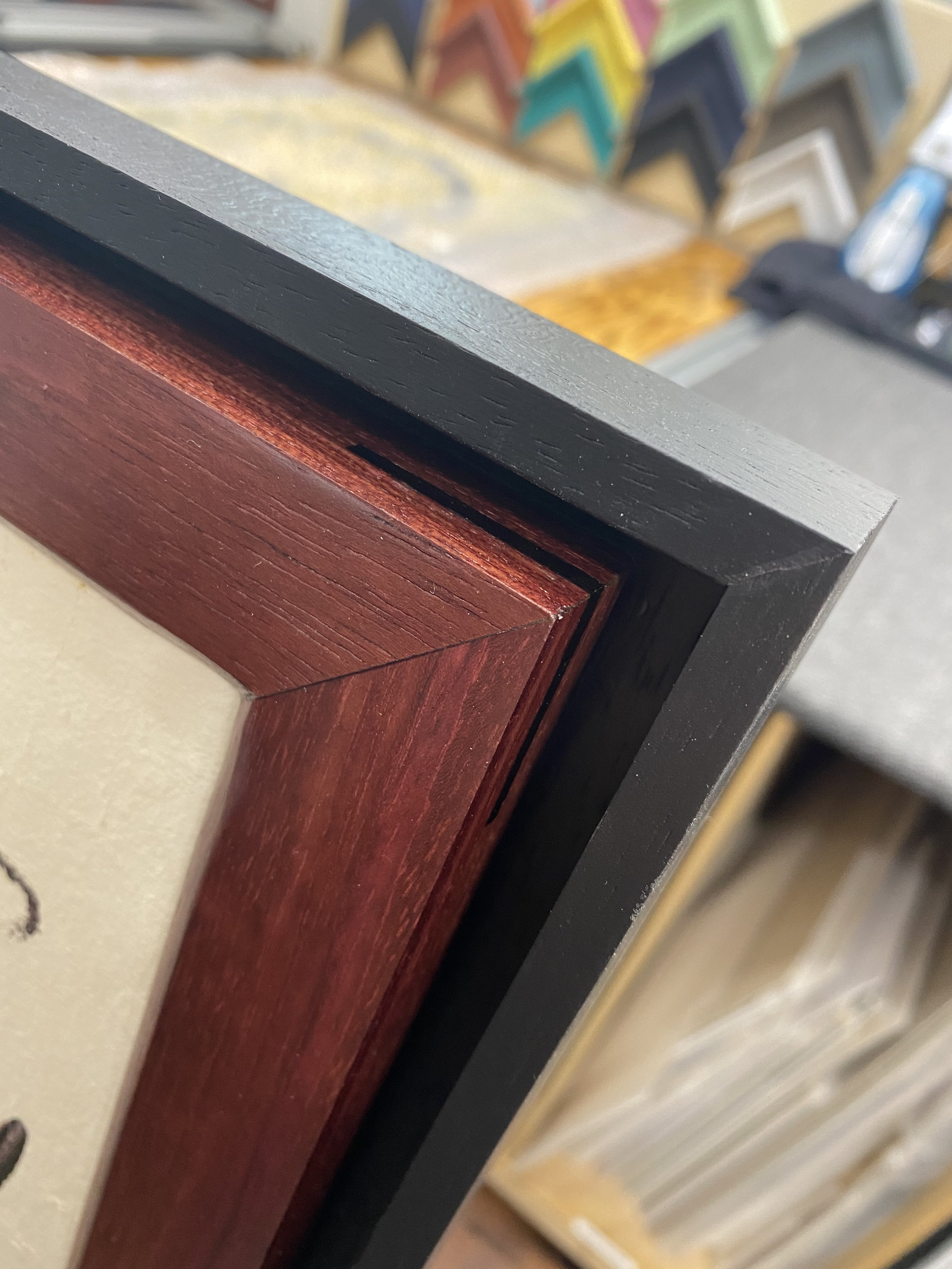 Purpleheart floated with ebony splines.jpeg