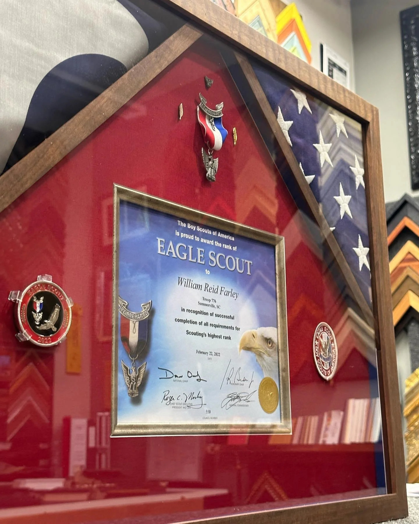 Eagle Scout Award Frame