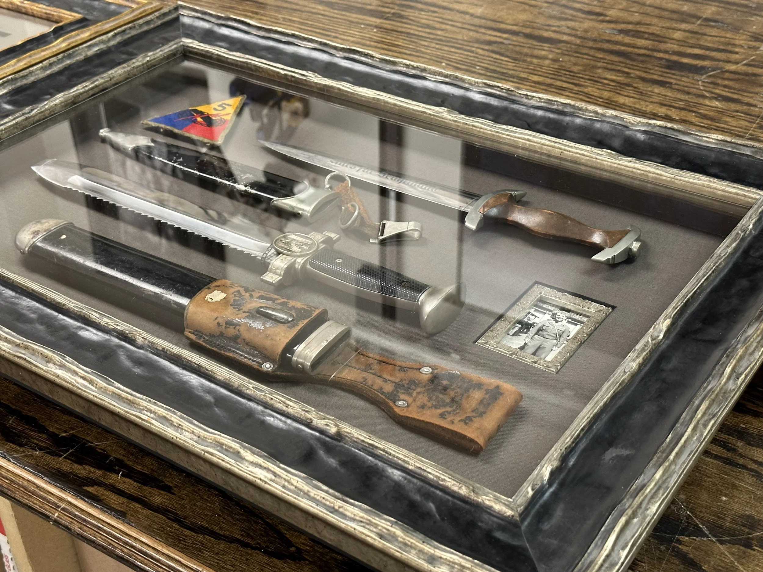 Shadowboxes Frame Antique Razor Shadowboxes — charlestonframes