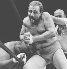 ‘The Real Nettles’, choking on the referee’s whistle during his clash with Fijian, ‘Utopian Slaughter’
