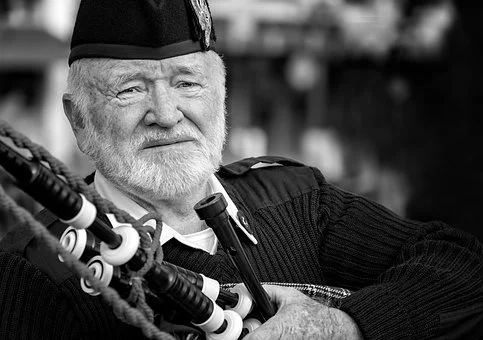 Mr McNab in full regalia at the 245th Aberdeen Pipers’ Ball
