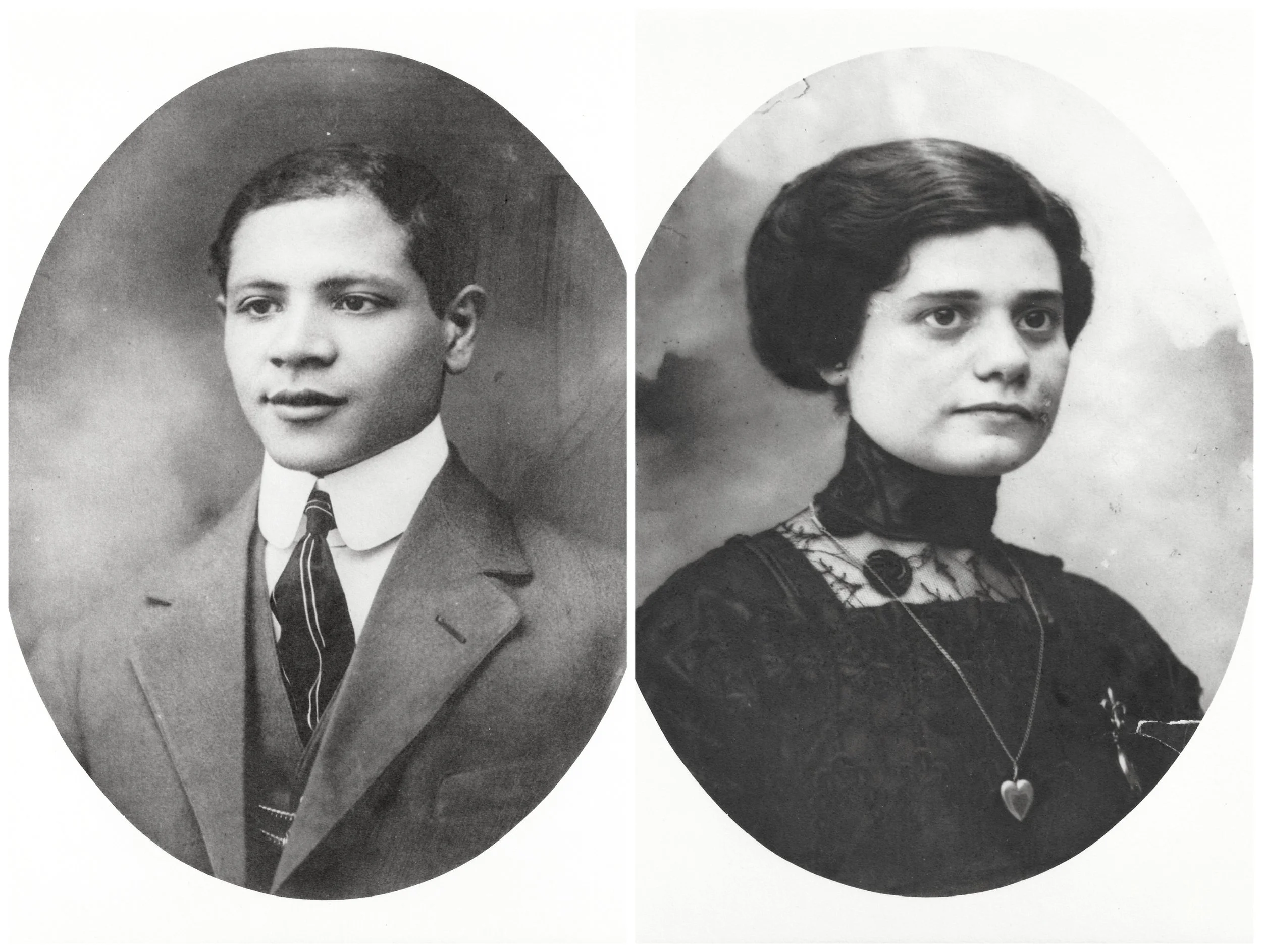 Portraits of Mary's Father and Mother, displayed in the living room of her apartment. Photographs courtesy of Joe U.