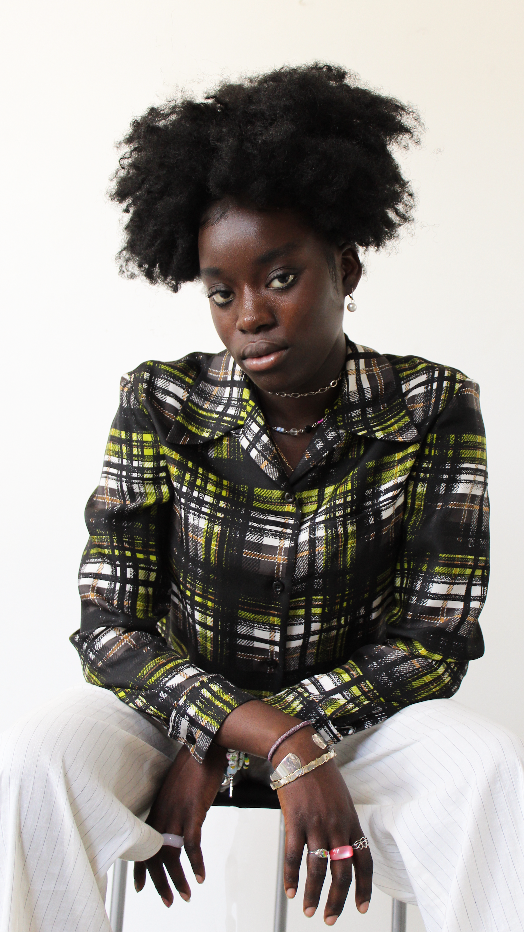 PRADA PLAID SILK SHIRT — quell
