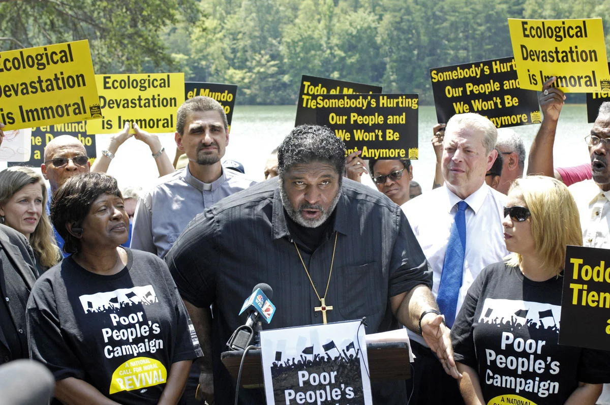 Reverend Barber and Al Gore in Stokes County, NC