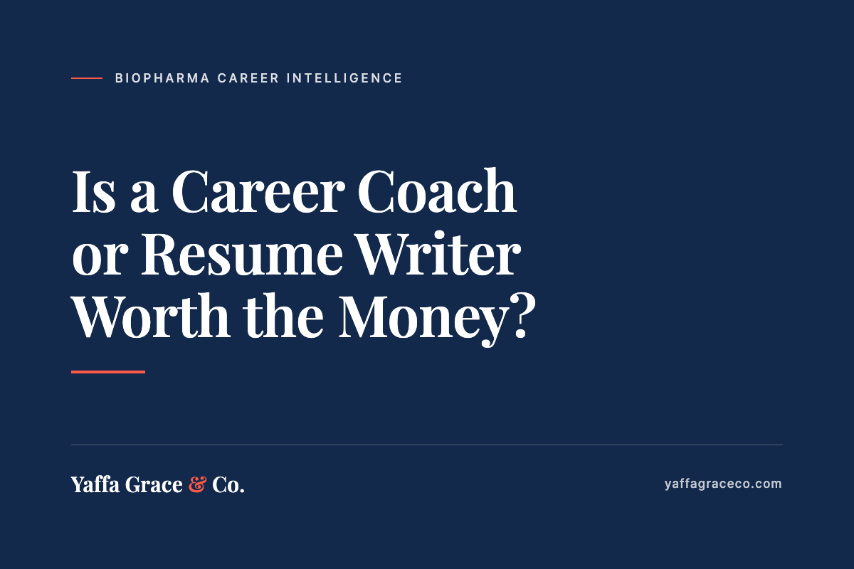 Is a Career Coach or Resume Writer Worth the Money in BioPharma?