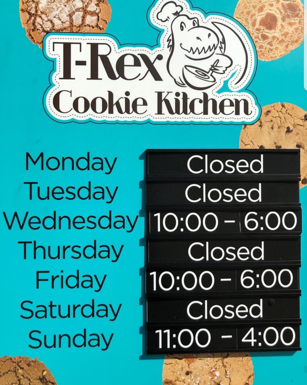 Changeable Hours Sign