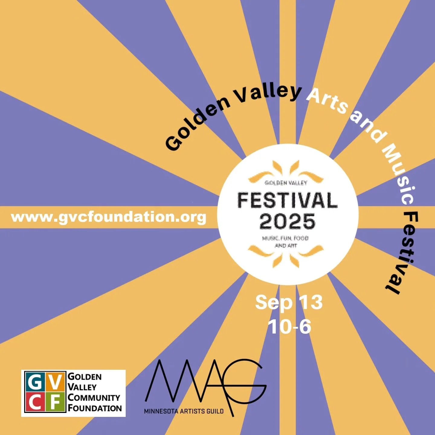 We&rsquo;re looking forward to next weekend at the Golden Valley Arts &amp; Music Festival! 🎨🎶

This time the forecast looks a little friendlier than last weekend, so come enjoy:
&bull; Art Festival from 10&ndash;6
&bull; Live music until 10 PM
&bu