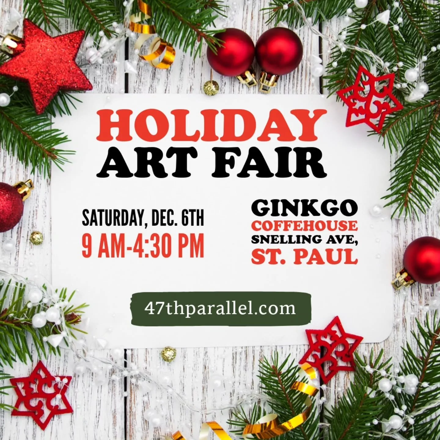 Bonus show this week @ginkgocoffeehouse on Snelling Ave in St. Paul. My doppelganger will be there from 9-4:30. 

Swing by, grab a warm drink, and browse an amazing mix of local makers bringing all kinds of handmade goodness to the neighborhood.

#47